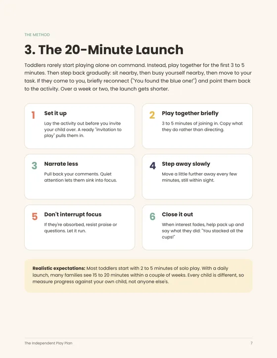 The 20-Minute Launch page